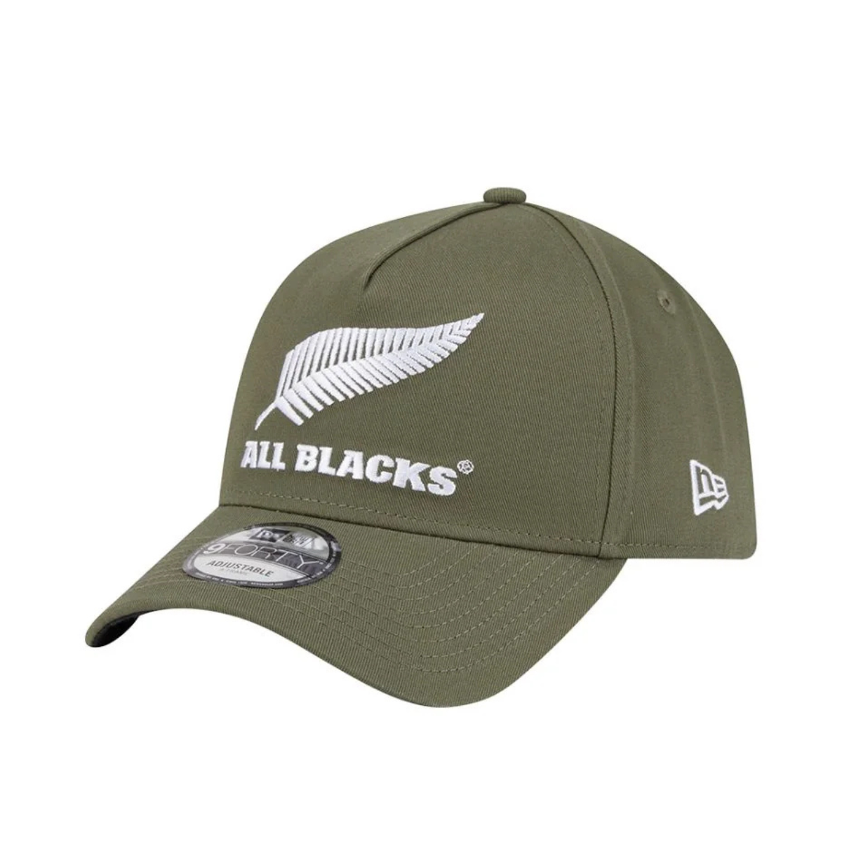 New Era 9Forty A Frame All Blacks Olive/White Black UV Cap