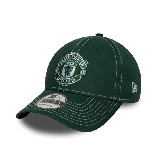 New Era 9Forty Man Utd Green/White Stitch Cap