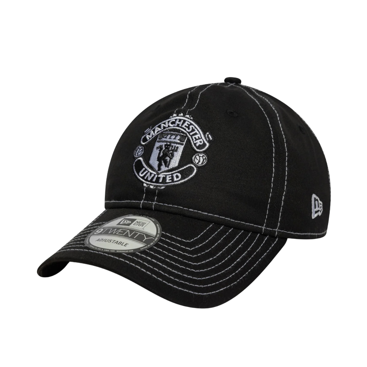 New Era 9Twenty Man Utd Black/White Stitch Cap