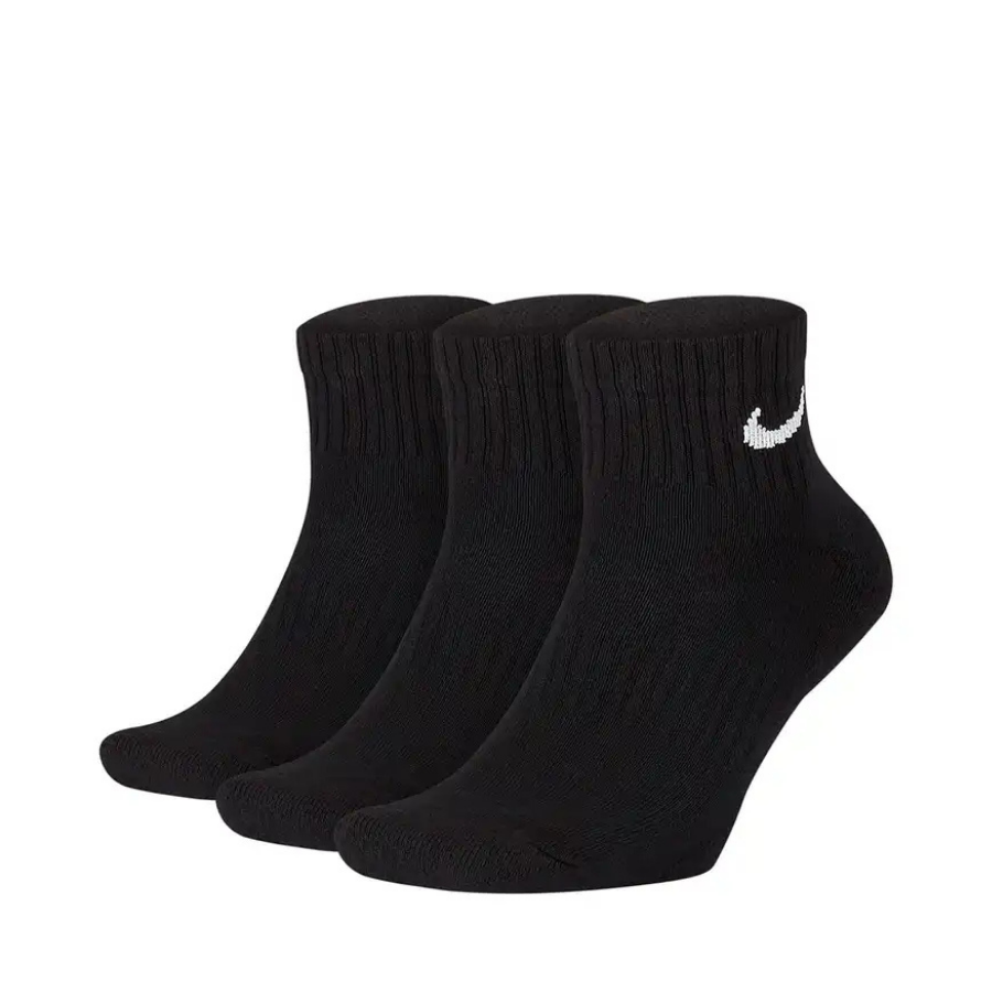 Nike Everyday Cushioned Ankle Sock 3 Pack Black