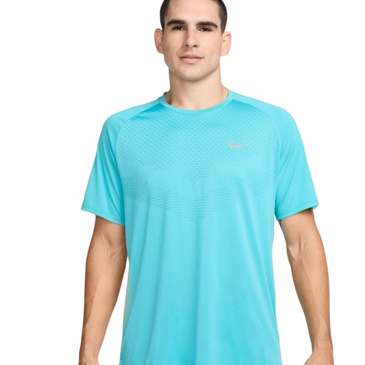 Nike Stride Dri-Fit ADV Short-Sleeve Running Tee Blue Mens