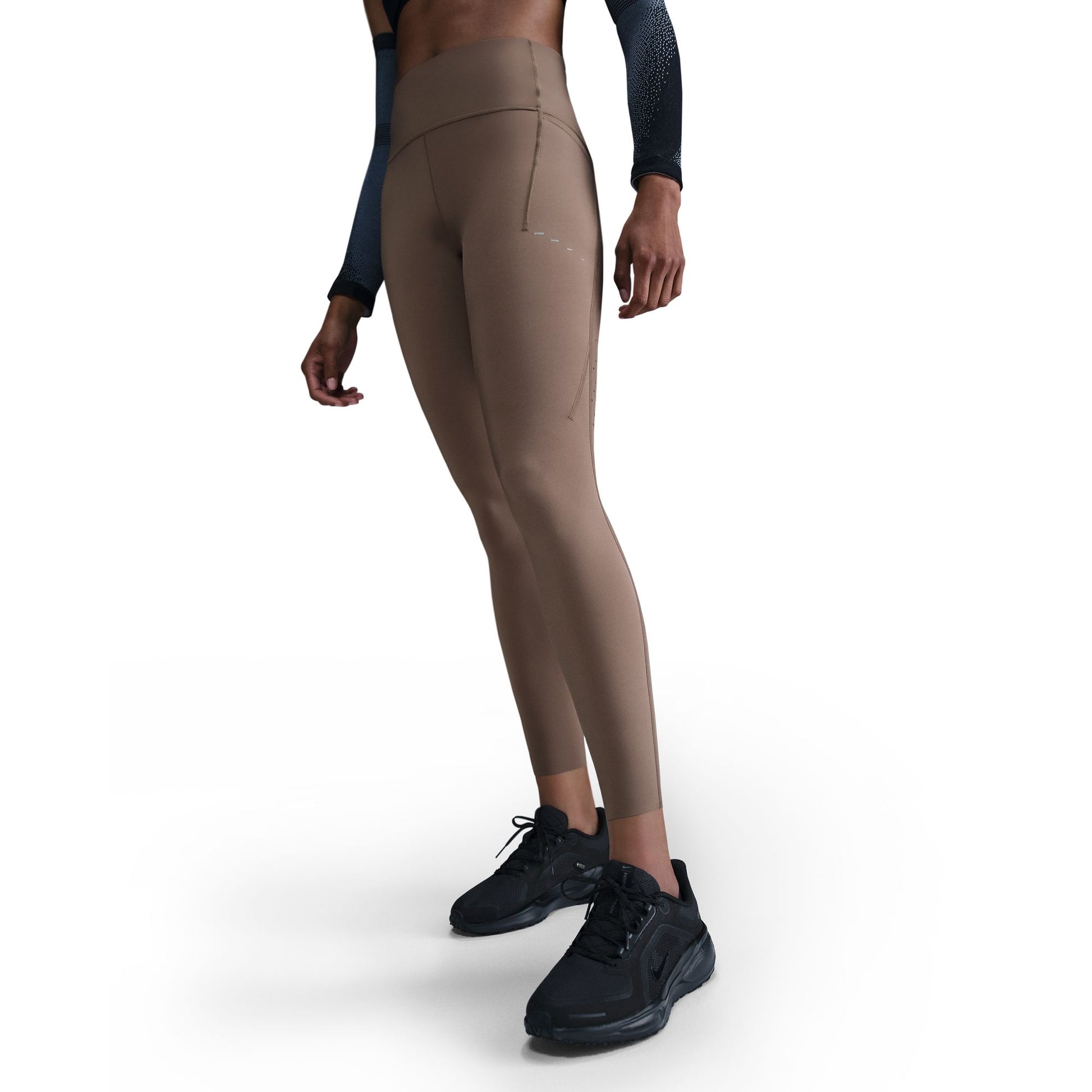 Nike Swift 7/8 Leggings Brown Womens
