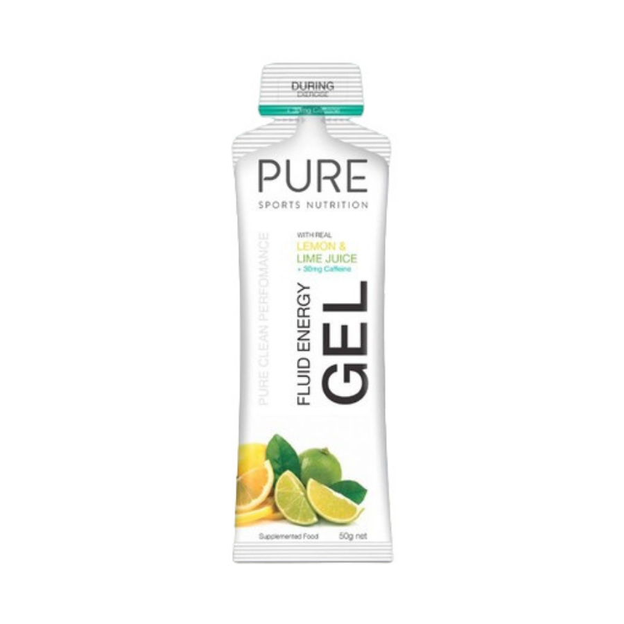 Pure Fluid Energy Gel - Lemon and Lime (+ Caffeine) 50g