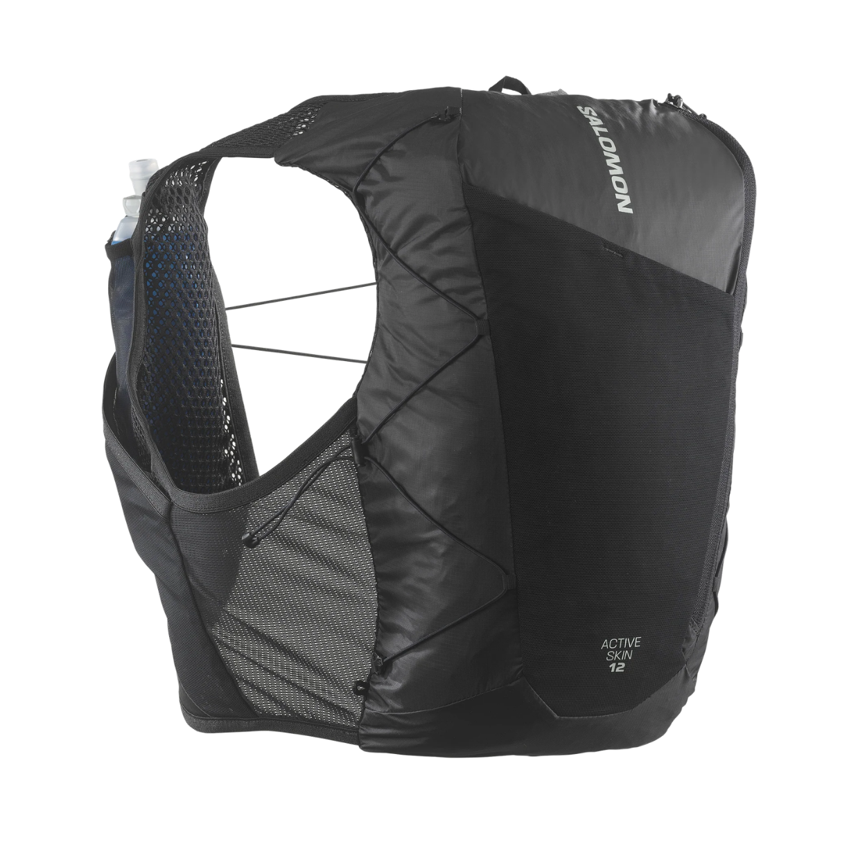Salomon Active Skin 12 Set with Flasks - Black / Metal