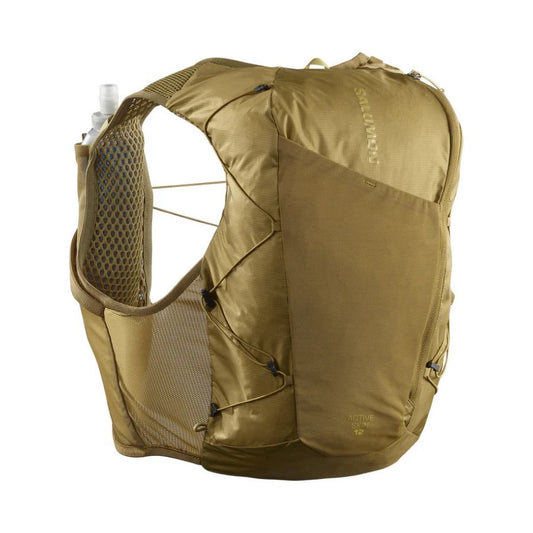 Salomon Active Skin 12 Set with Flasks - Brilliant Olive