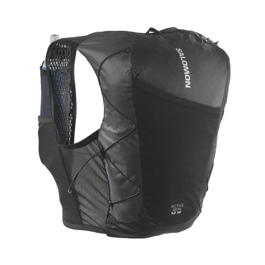 Salomon Active Skin 12 Set with Flasks Womens - Black / Metal