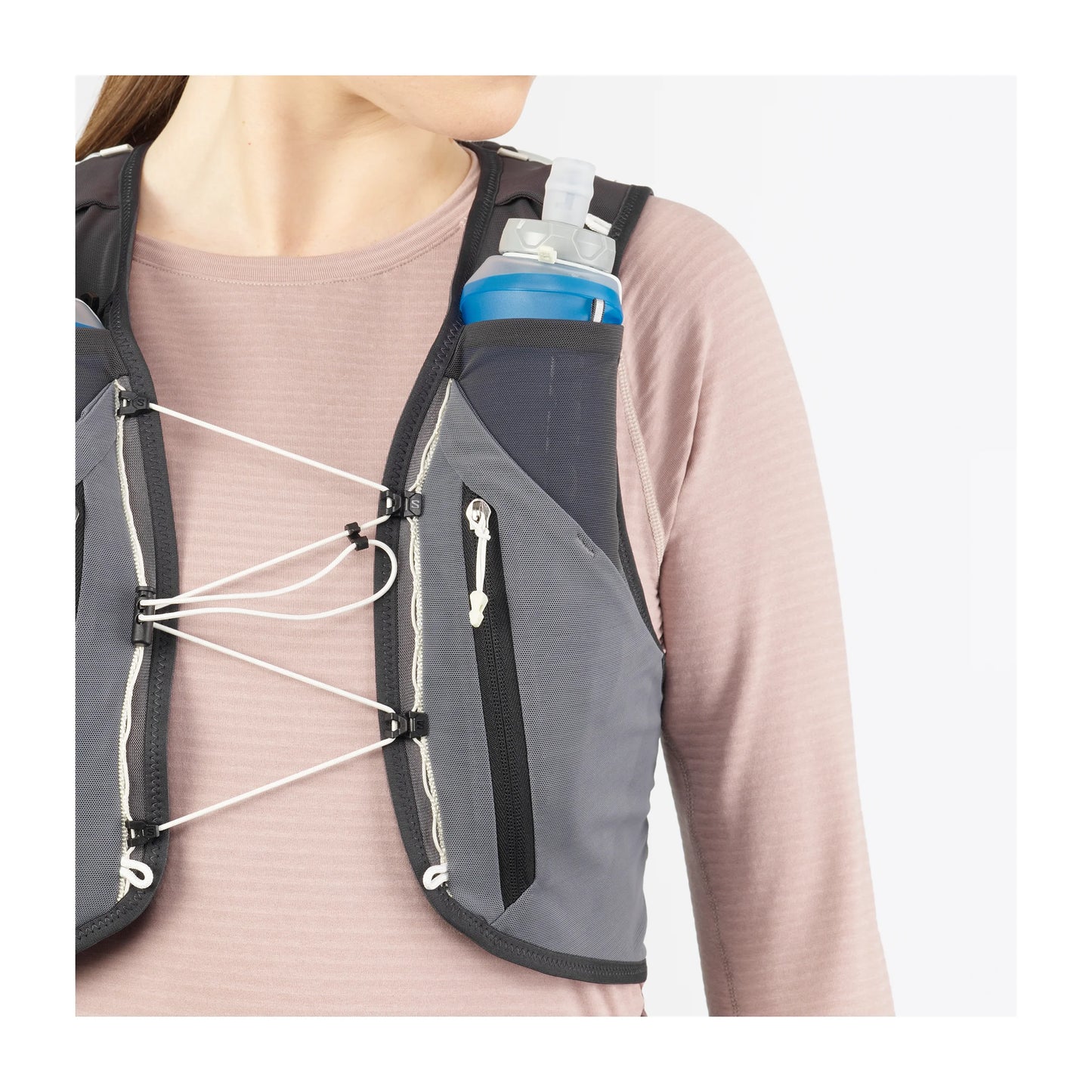 Salomon Adv Skin 12 Set Vest with Bottles - Phantom / Castle Rock