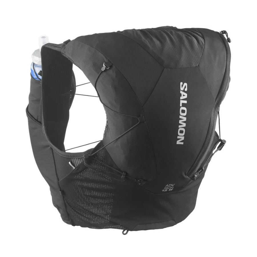 Salomon Adv Skin 12 Set with Bottles Womens - Black / Asphalt