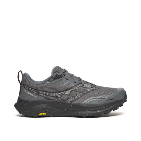 Saucony Peregrine 16 (2E) Carbon / Black Mens