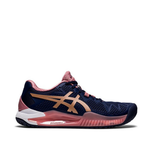 Asics Resolution 8 Peacoat/Rose Gold Womens
