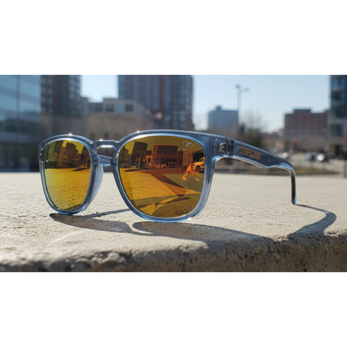 Tifosi Smirk Crystal Denim Sunglasses