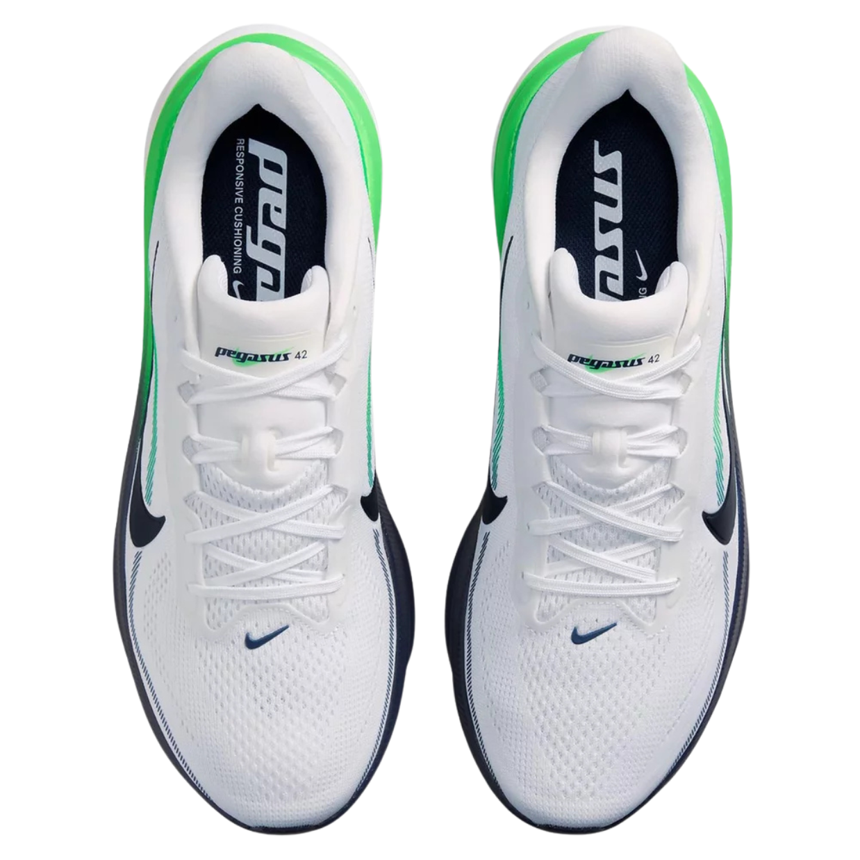 Nike Air Zoom Pegasus 42 White / Midnight Navy Mens