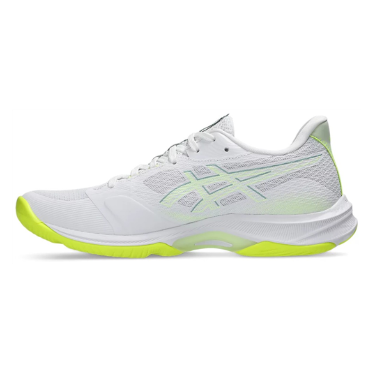 Asics Netburner Ballistic FF 4 White / Safety Yellow Womens