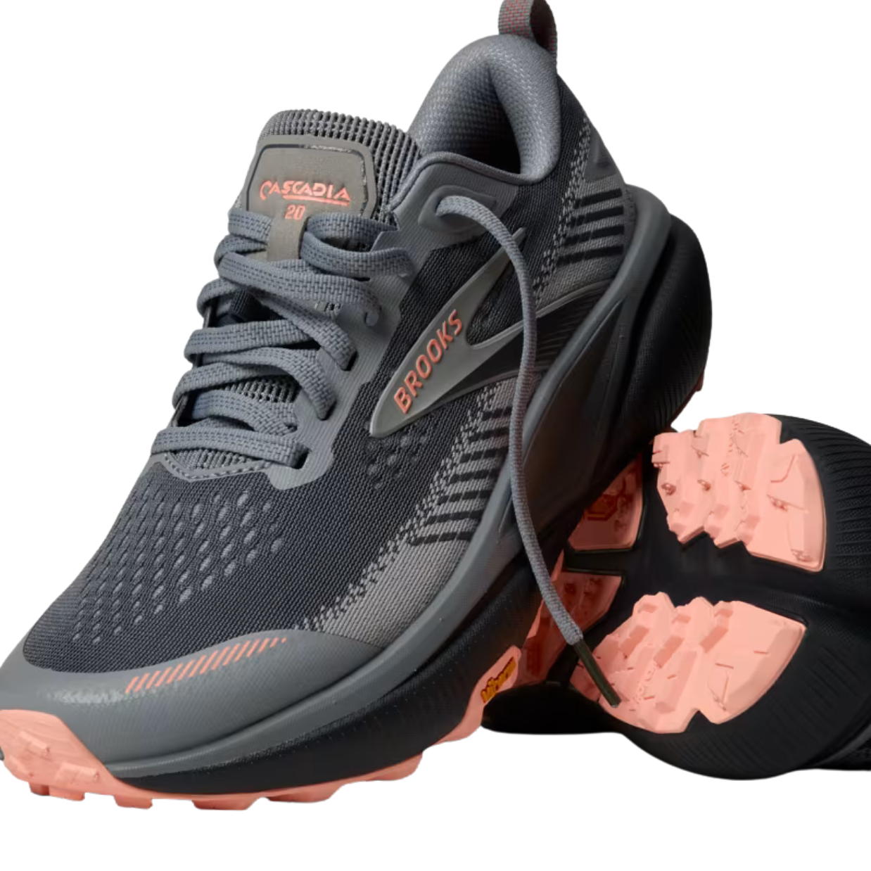Brooks Cascadia 20 Grey / Peach Womens