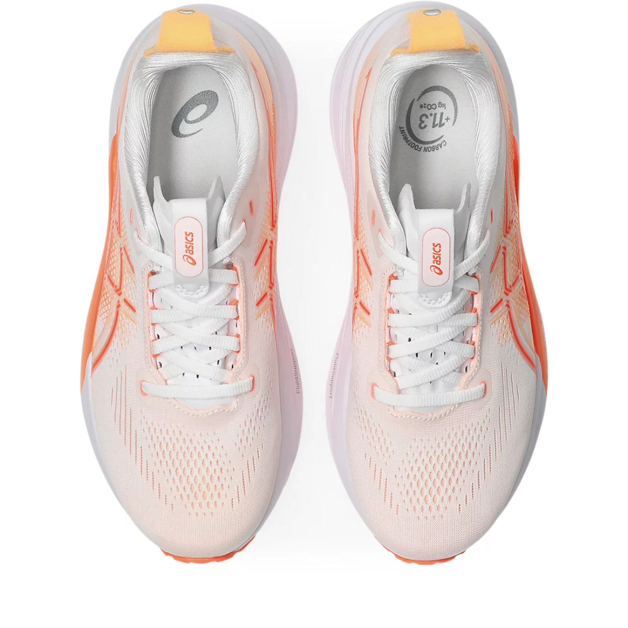 Asics Gel-Kayano 33 White / Vivid Coral Womens