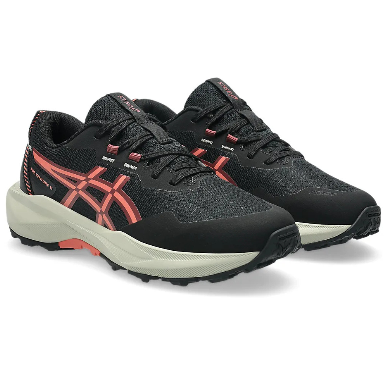 Asics Pre-Venture 11 (GS) Black / Papaya Kids