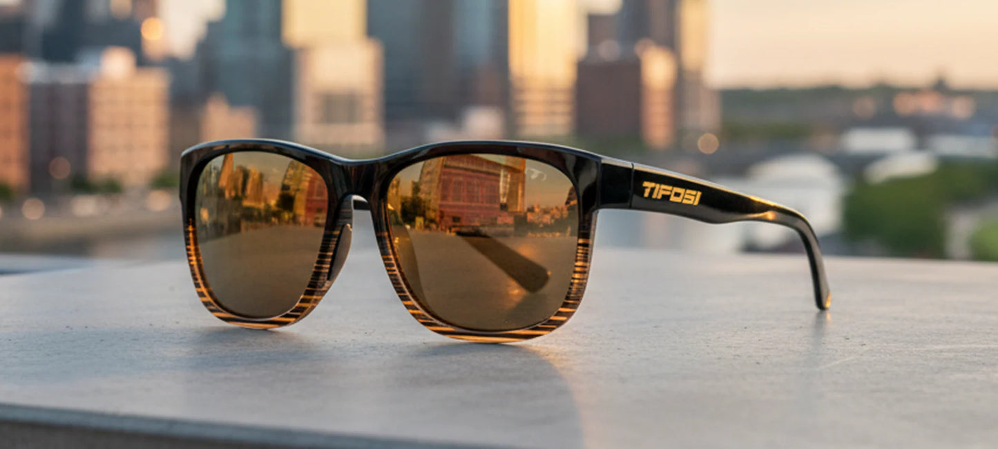 Tifosi Swank XL Brown Fade Polarised Lens Sunglasses