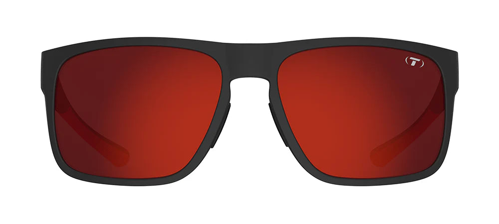 Tifosi Swick Satin Black/Crimson Red Sunglasses