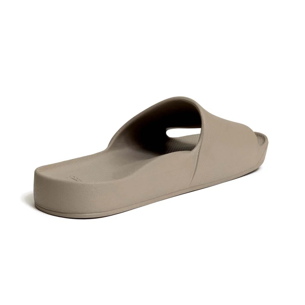 Archies Arch Support Slides Taupe Womens