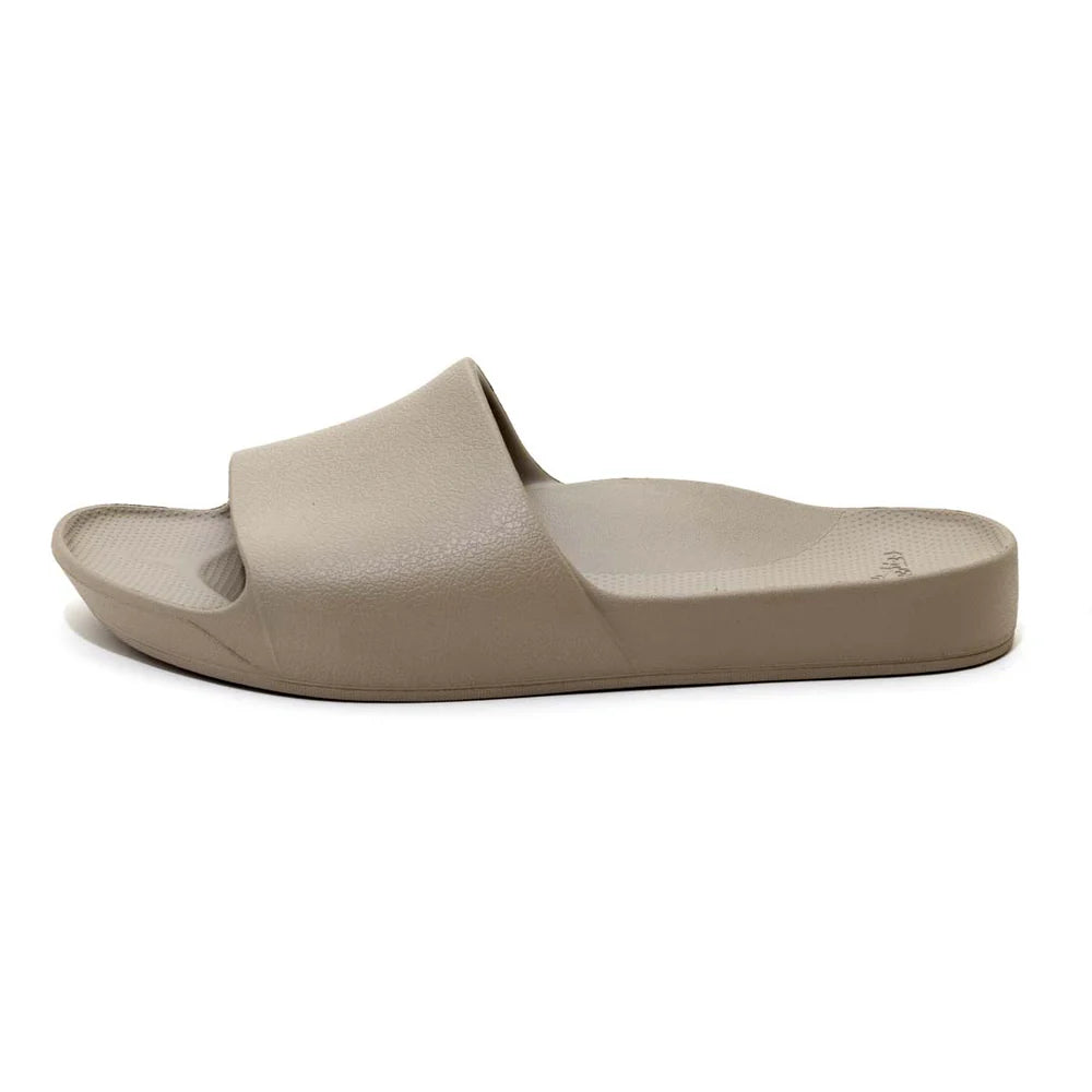 Archies Arch Support Slides Taupe Womens
