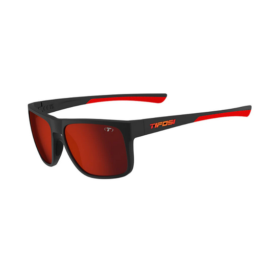 Tifosi Swick Satin Black/Crimson Red Sunglasses