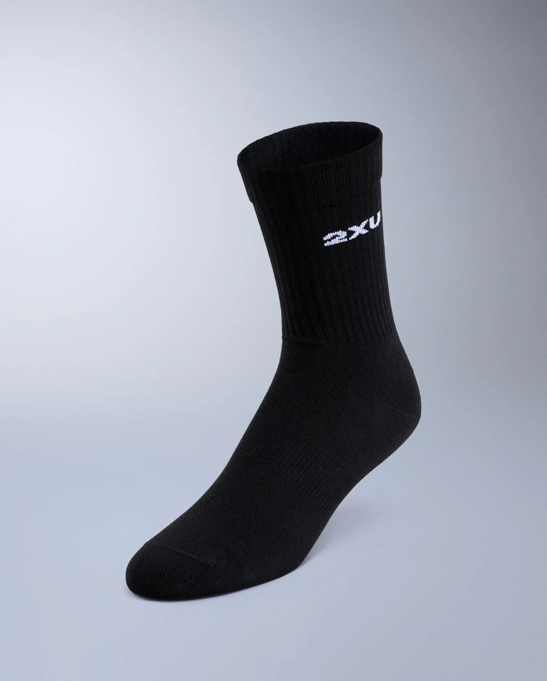 2XU Cotton Crew Socks Black - 3 Pack