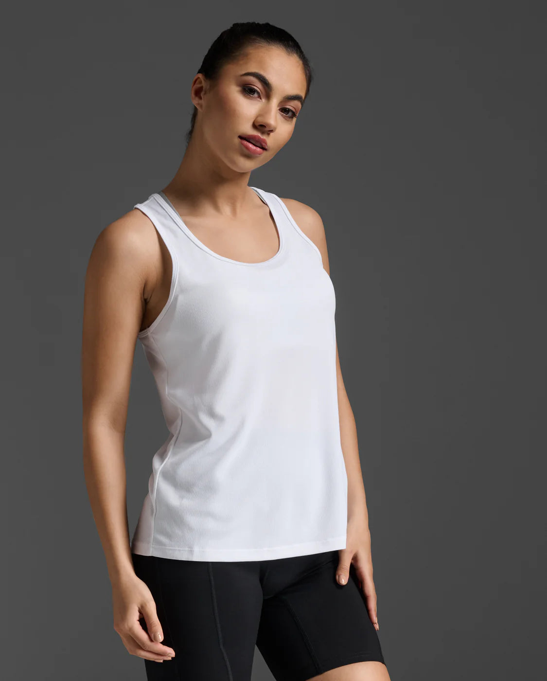 2XU Aero Singlet White Womens