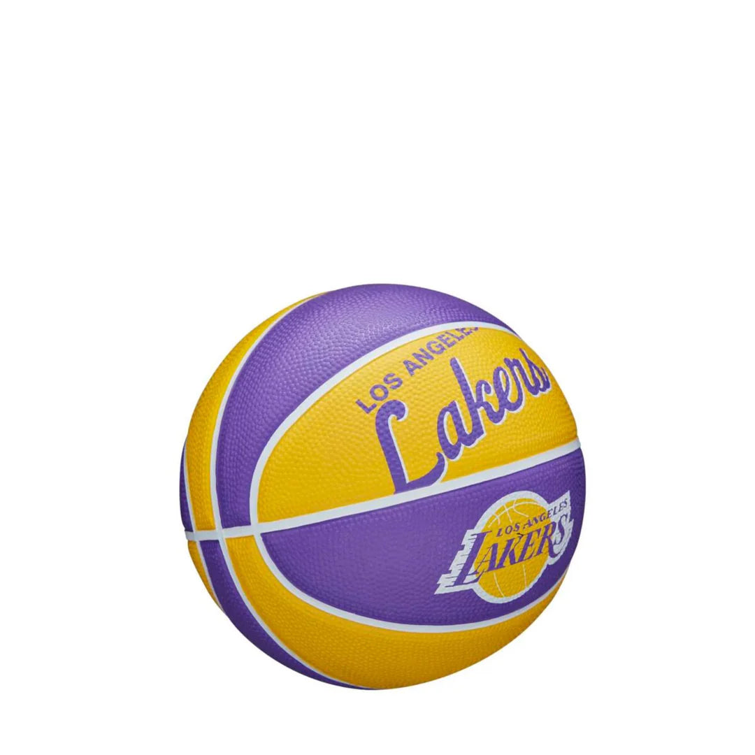 Wilson NBA Team Retro Mini Basketball LA Lakers Size 3