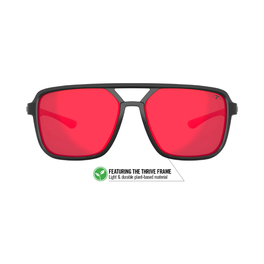 Tifosi Salto Blackout Smoke Red Sunglasses