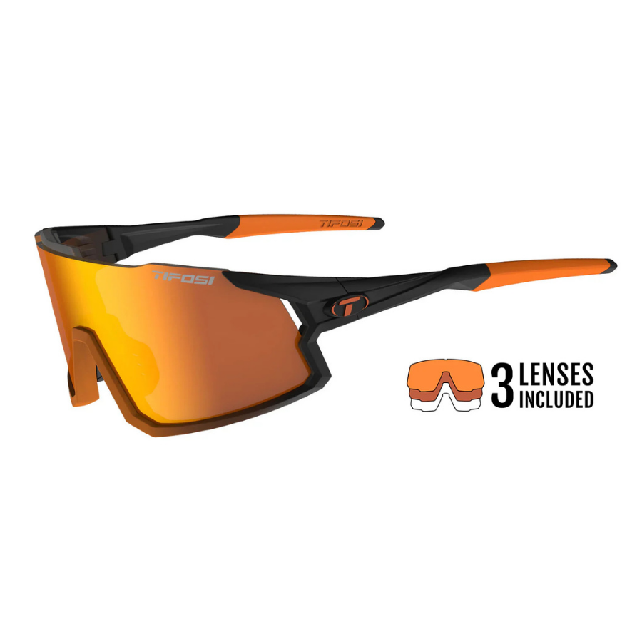 Tifosi Stash Black Orange Fade Sunglasses