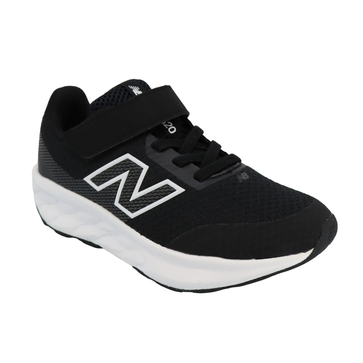 New Balance 520 Bungee Lace Black / White P52099O Kids