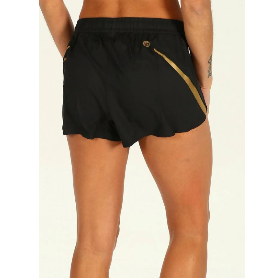 Skins Rush Shorts Black/Gold Womens