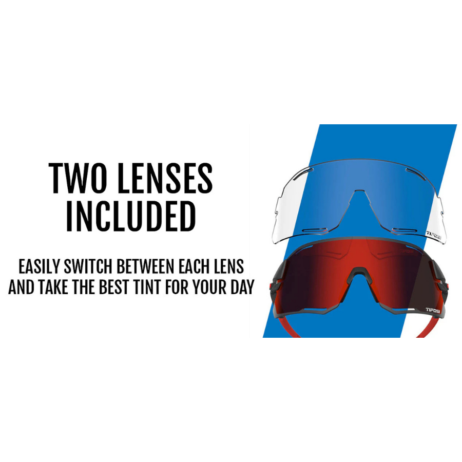 Tifosi Rail Race Satin Vapor Red Sunglasses