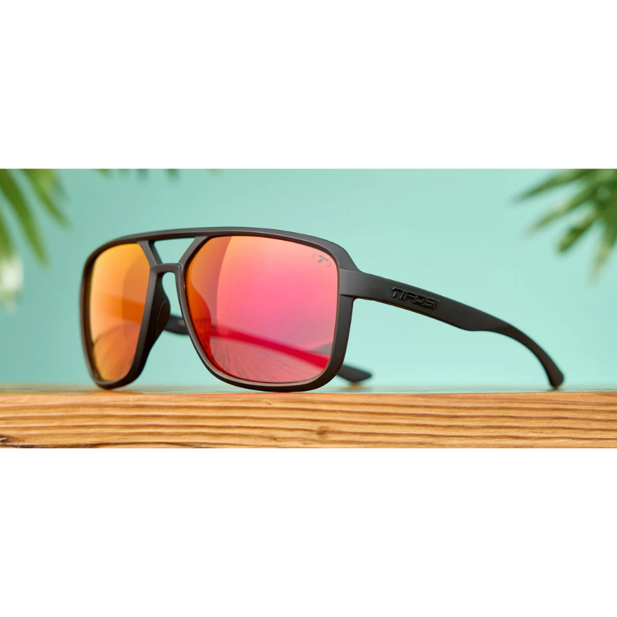 Tifosi Salto Blackout Smoke Red Sunglasses