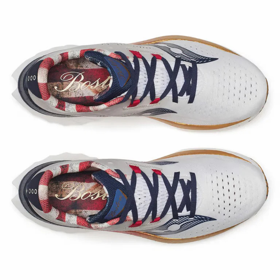 Saucony Endorphin Speed 4 Boston White/Navy Mens