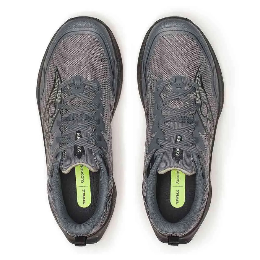 Saucony Peregrine 16 (2E) Carbon / Black Mens