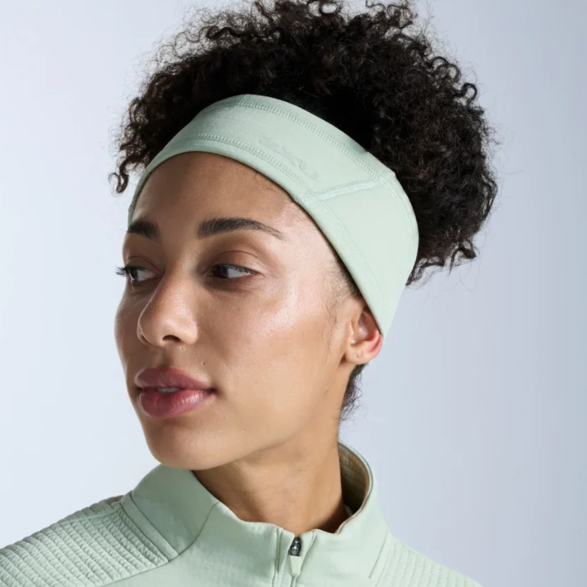 2XU Ignition Heptic Unisex Headband Seafoam Reflective