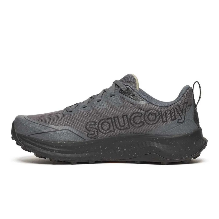 Saucony Peregrine 16 (2E) Carbon / Black Mens