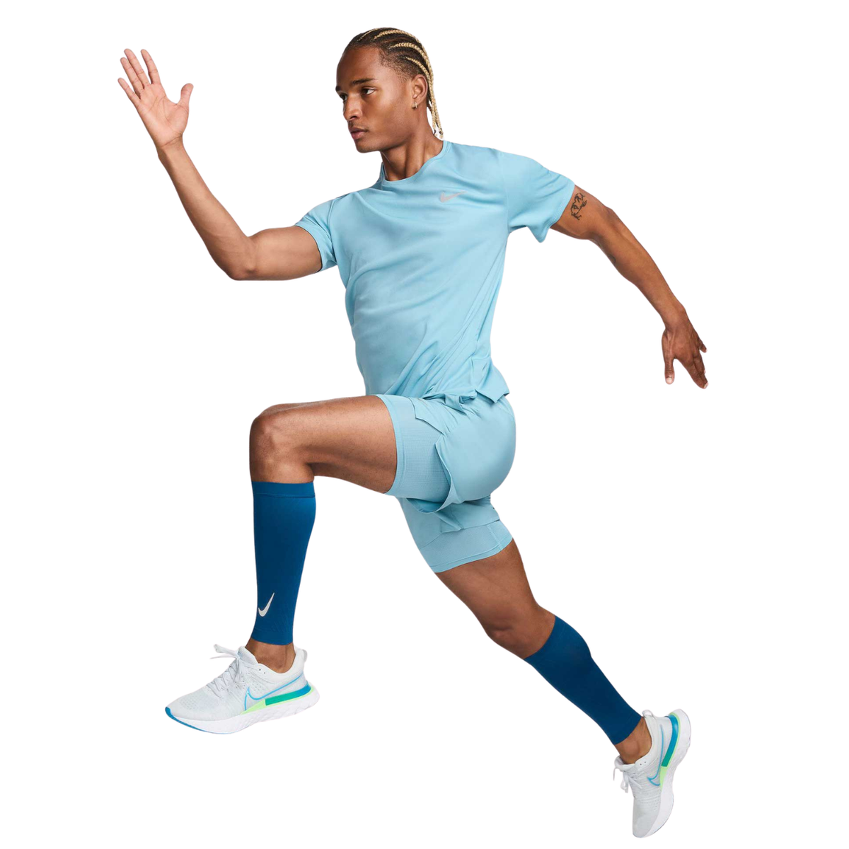 Nike Dri-Fit UV Miler Tee Teal  Mens
