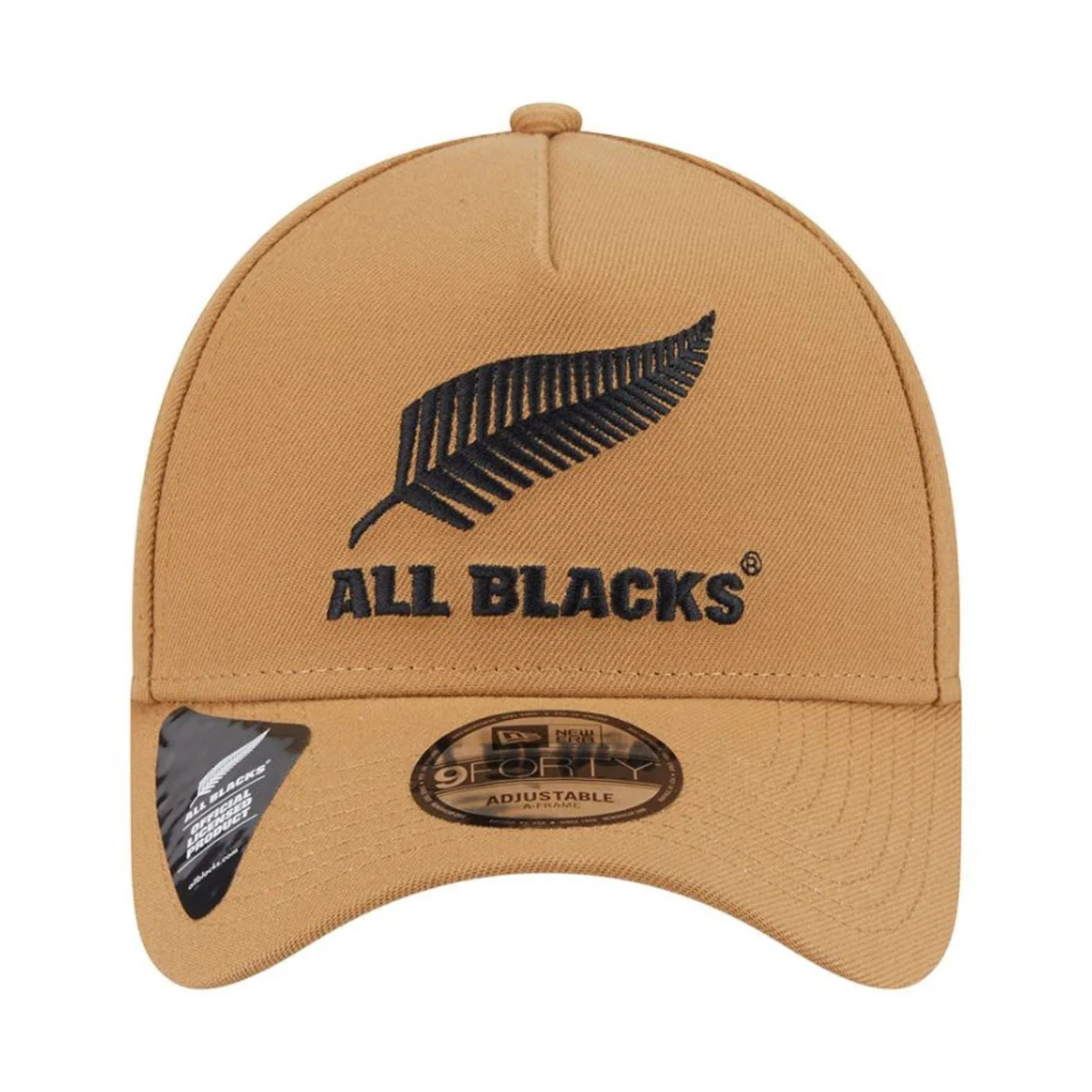New Era 9Forty A Frame All Blacks Wheat/Black Black UV Cap