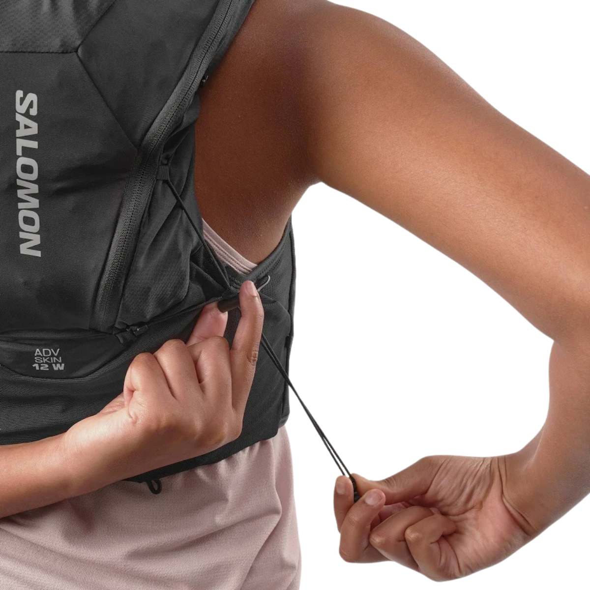 Salomon Adv Skin 12 Set with Bottles Womens - Black / Asphalt
