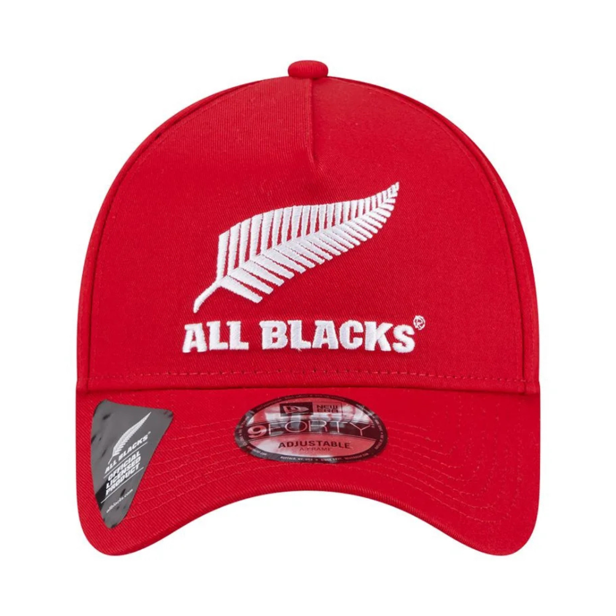 New Era 9Forty A Frame All Blacks Red/White Black UV Cap