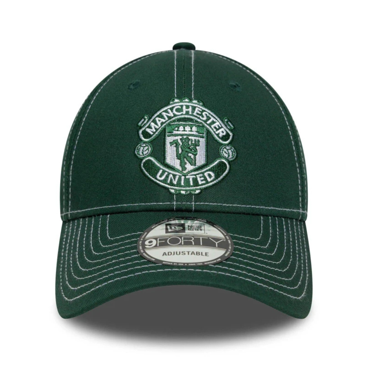 New Era 9Forty Man Utd Green/White Stitch Cap