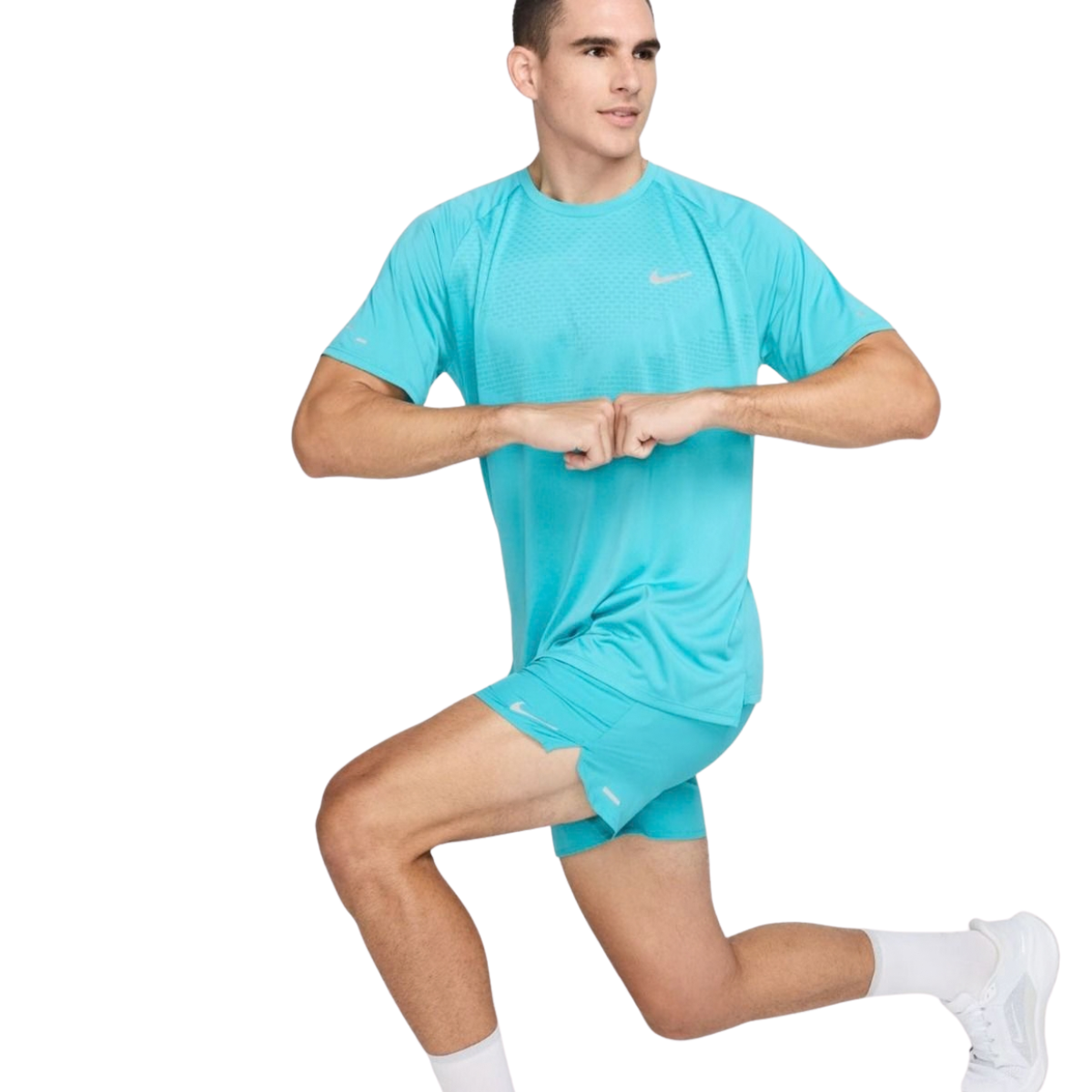 Nike Stride Dri-Fit ADV Short-Sleeve Running Tee Blue Mens