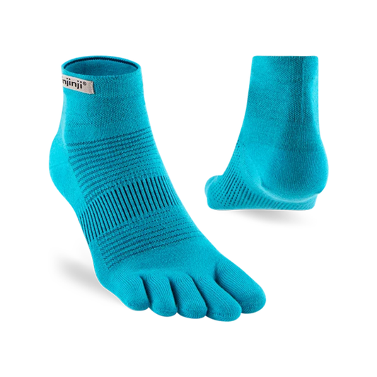 Injinji Run Lightweight Mini-Crew Sock Pacific Blue