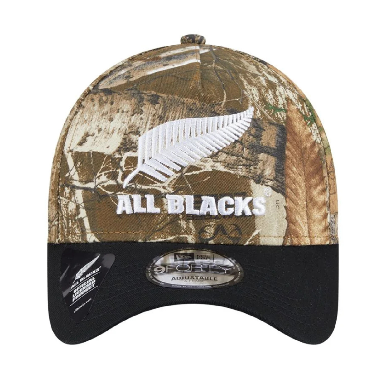 New Era 9Forty A Frame All Blacks Real Tree Black/White 2 Tone Cap
