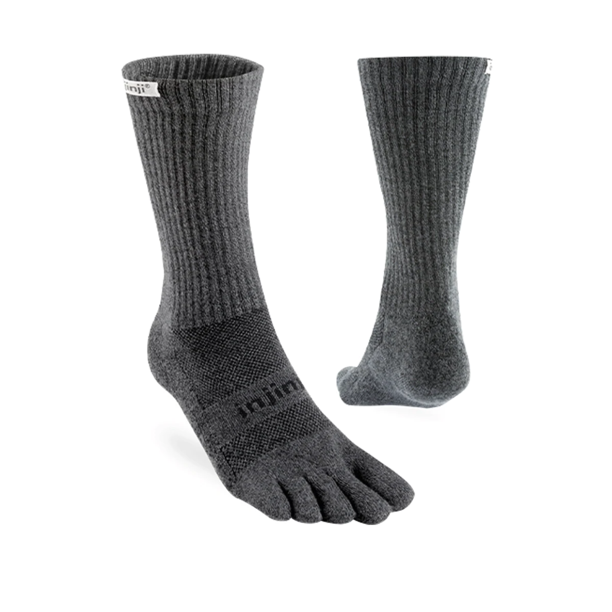Injinji Trail Midweight Crew Sock Granite