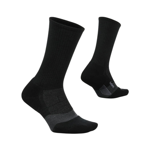 Feetures Merino 10 Ultra Light Cushion Mini Crew Socks - Charcoal
