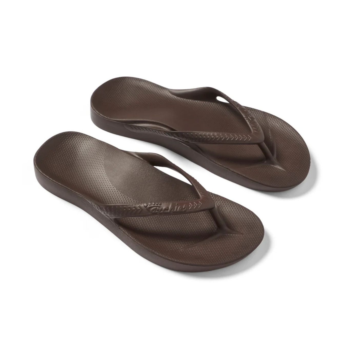 Archies Arch Support Jandals Brown Unisex
