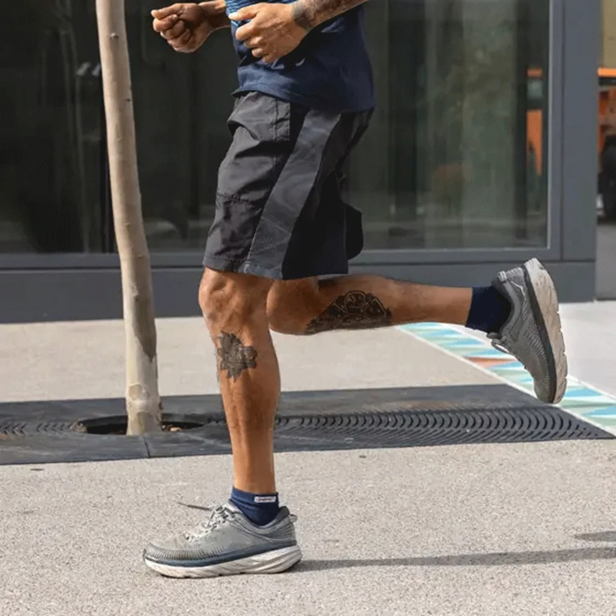 Injinji Run Lightweight Mini-Crew Sock Navy